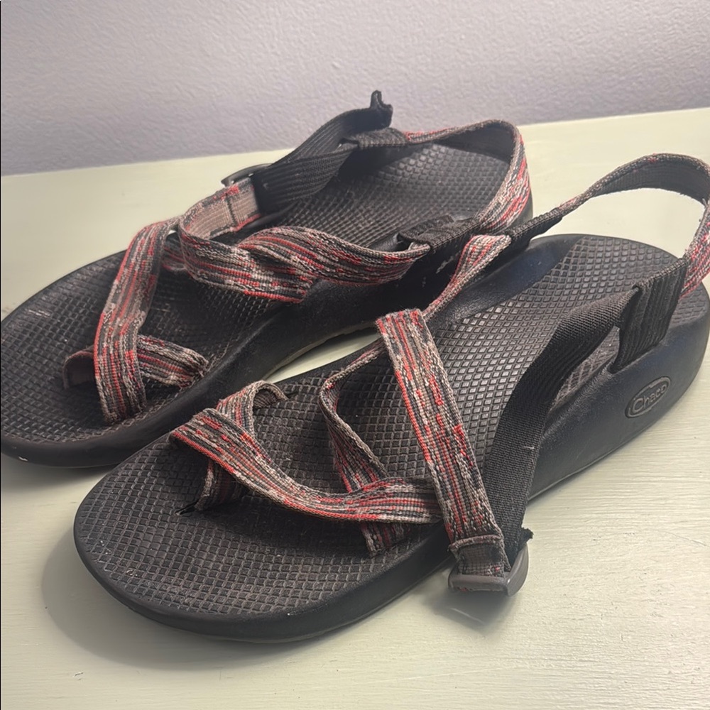 Chaco - Red/Grey Multicolor Sandals - Picture 2 of 4